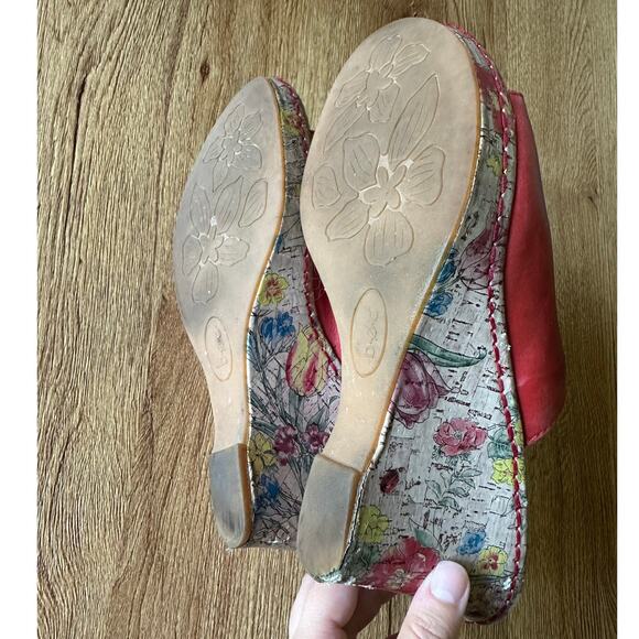 BOC Born Concepts Vtg Floral Wedge Mule Size 8 - Picture 4 of 7